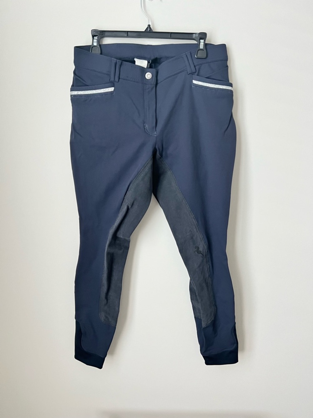 Women’s Navy Riding Breeches with Grip Seat